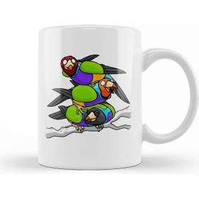 Baskı Dükkanı Gouldian Finch Wizard 02 Kupa