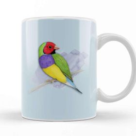 Baskı Dükkanı Gouldian Finch Wizard Kupa