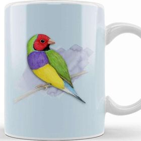 Baskı Dükkanı Gouldian Finch Wizard Kupa
