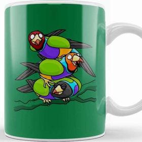 Baskı Dükkanı Gouldian Finches Tower Kupa