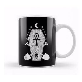 Baskı Dükkanı Grave Digger Creepy Punk Gothic Musician Kupa