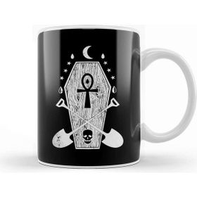 Baskı Dükkanı Grave Digger Creepy Punk Gothic Musician Kupa