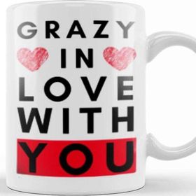 Baskı Dükkanı Grazy in Love Wıth You Kupa