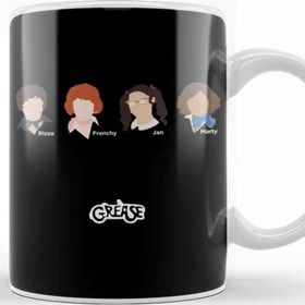 Baskı Dükkanı Grease Pink Ladies Movie Silhouette Kupa