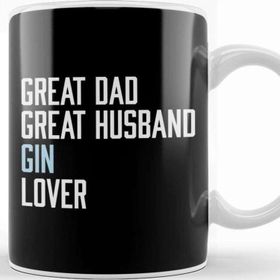 Baskı Dükkanı Great Dad Great Husband Gin Lover Kupa