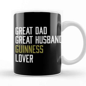 Baskı Dükkanı Great Dad Great Husband Guinness Lover Kupa