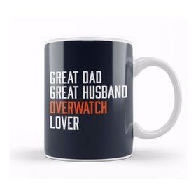 Baskı Dükkanı Great Dad Great Husband Overwatch Lover Kupa