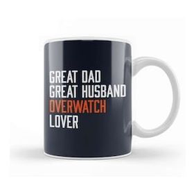 Baskı Dükkanı Great Dad Great Husband Overwatch Lover Kupa