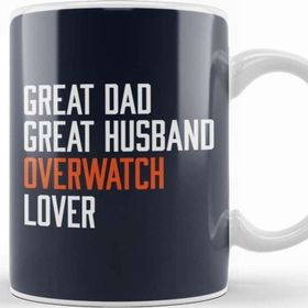 Baskı Dükkanı Great Dad Great Husband Overwatch Lover Kupa