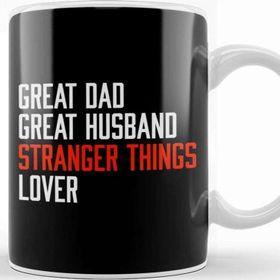 Baskı Dükkanı Great Dad Great Husband Stranger Things Lover Kupa