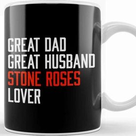 Baskı Dükkanı Great Dad Husband Stone Roses Lover Kupa