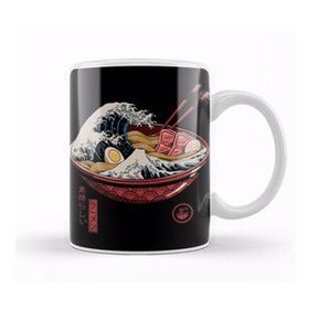 Baskı Dükkanı Great Ramen Wave Kupa