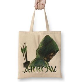 Baskı Dükkanı Green Arrow Bez Çanta