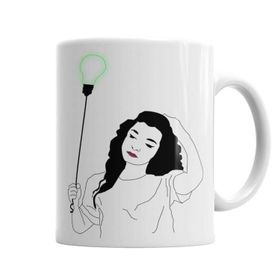 Baskı Dükkanı Green Light Lorde Sihirli Porselen Kupa