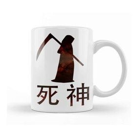 Baskı Dükkanı Grim Reaper Shinigami Japan Kupa