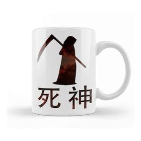 Baskı Dükkanı Grim Reaper Shinigami Japan Kupa