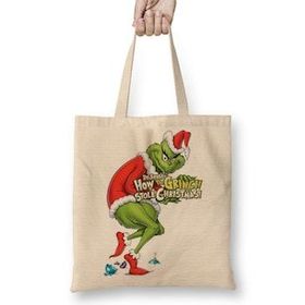 Baskı Dükkanı Grinch Bez Çanta