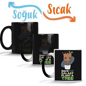 Baskı Dükkanı Groot 03 Sihirli Porselen Kupa