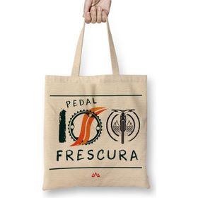 Baskı Dükkanı Grupo Pedal 100 Frescura Branca Bez Çanta