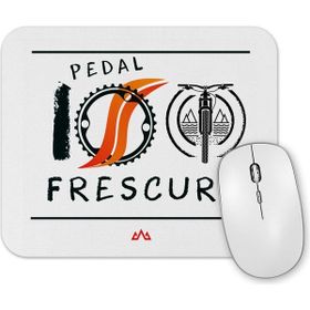 Baskı Dükkanı Grupo Pedal 100 Frescura Branca Mouse Pad
