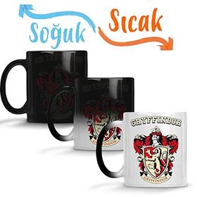 Baskı Dükkanı Gryffindor 02 Sihirli Porselen Kupa