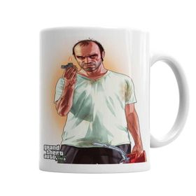 Baskı Dükkanı Gta V Trevor Philips Sihirli Porselen Kupa