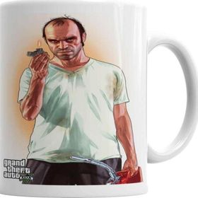 Baskı Dükkanı Gta V Trevor Philips Sihirli Porselen Kupa