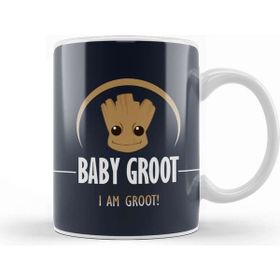 Baskı Dükkanı Guardians of the Galaxy Baby Groot I Am Groot Kupa