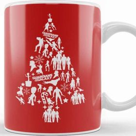 Baskı Dükkanı Guardians of The Galaxy Christmas Tree Silhouette Kupa