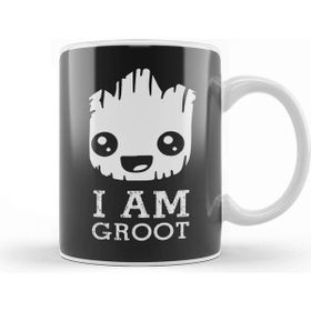 Baskı Dükkanı Guardians of The Galaxy Cute Anime Baby Groot Kupa