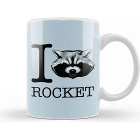 Baskı Dükkanı Guardians Of The Galaxy I Heart Rocket Raccoon Kupa
