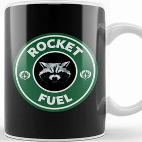 Baskı Dükkanı Guardians of The Galaxy Rocket Fuel Starbucks Kupa