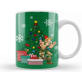 Baskı Dükkanı Guile Around the Christmas Tree Street Fighter Kupa