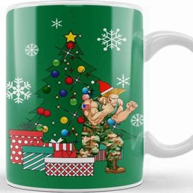 Baskı Dükkanı Guile Around the Christmas Tree Street Fighter Kupa