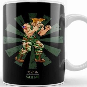 Baskı Dükkanı Guile Street Fighter Retro Japanese Kupa