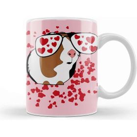 Baskı Dükkanı Guinea Pig Lover Valentine With Big Heart Kupa