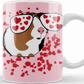 Baskı Dükkanı Guinea Pig Lover Valentine With Big Heart Kupa