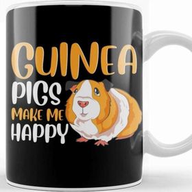 Baskı Dükkanı Guinea Pigs Make Me Happy Adorable Pet Guinea Pig Kupa
