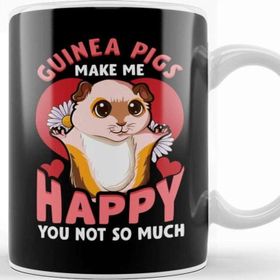 Baskı Dükkanı Guinea Pigs Make Me Happy You Not So Much Pun Kupa