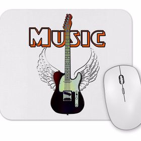 Baskı Dükkanı Guitar Music Gitar Müzik Mouse Pad