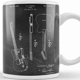 Baskı Dükkanı Guitar Patent By C L Fender 1951 Kupa