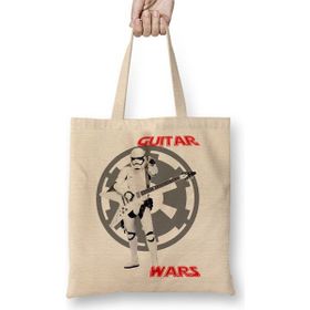 Baskı Dükkanı Guitar Wars Gitar Bez Çanta