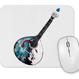 Baskı Dükkanı Guitarra Portuguesa Gitar Mouse Pad