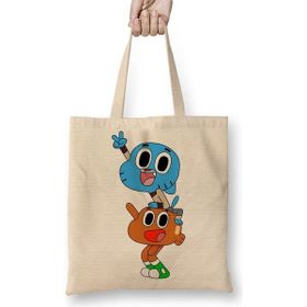 Baskı Dükkanı Gumball Darwin Bez Çanta