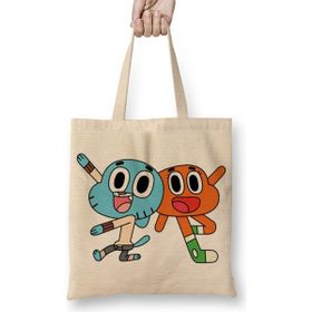 Baskı Dükkanı Gumball Darwin Bez Çanta