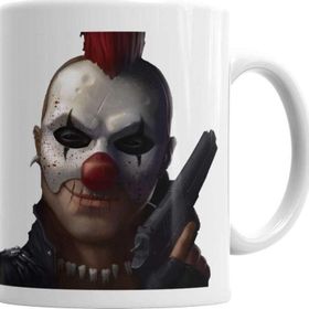 Baskı Dükkanı Gun and Clown Sihirli Porselen Kupa