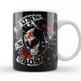 Baskı Dükkanı Guns N Roses Guns Roses Estampa Sihirli Porselen Kupa