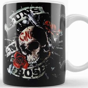 Baskı Dükkanı Guns N Roses Guns Roses Estampa Sihirli Porselen Kupa