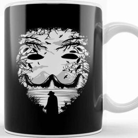 Baskı Dükkanı Guy Fawkes Mask Collage Kupa