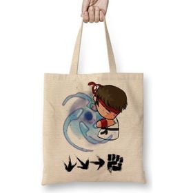 Baskı Dükkanı Hadouken Ryu Street Fighter Bez Çanta